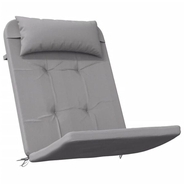 Vidaxl Lot de 2 coussins de chaise Adirondack gris - Jusqu'à -33% sur l'outlet