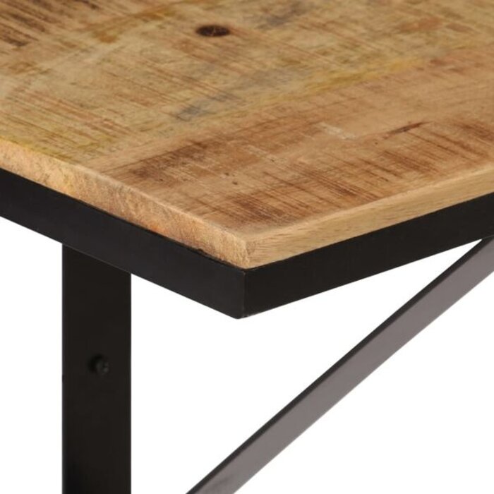 Vidaxl Étagère murale en bois de manguier et fer - Jusqu'à -32%