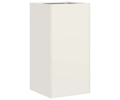 Vidaxl Jardinière sur pied 40x40x80 cm - Acier blanc - Jusqu'à -48%