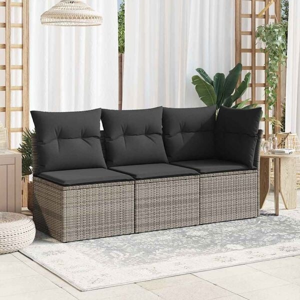 Vidaxl Fauteuil de jardin en polyrotin avec rangement - Jusqu'à 34% de réduction
