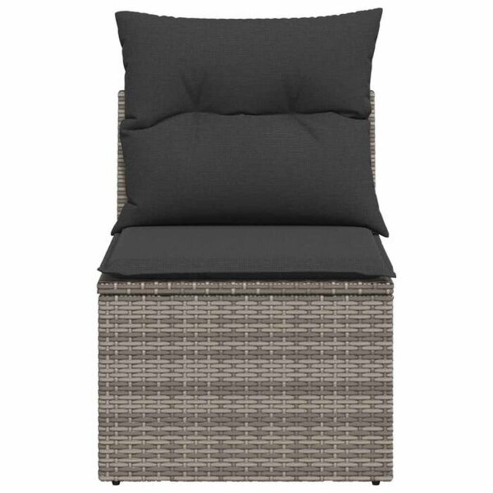 Vidaxl Fauteuil de jardin en polyrotin avec rangement - Jusqu'à 34% de réduction