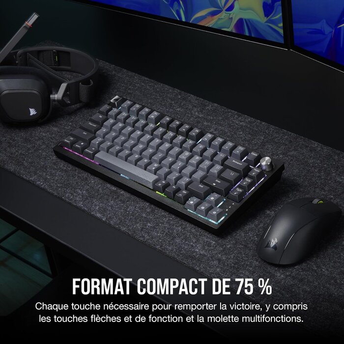 Clavier Gaming Mécanique 75% sans fil - Jusqu'à 35% de remise