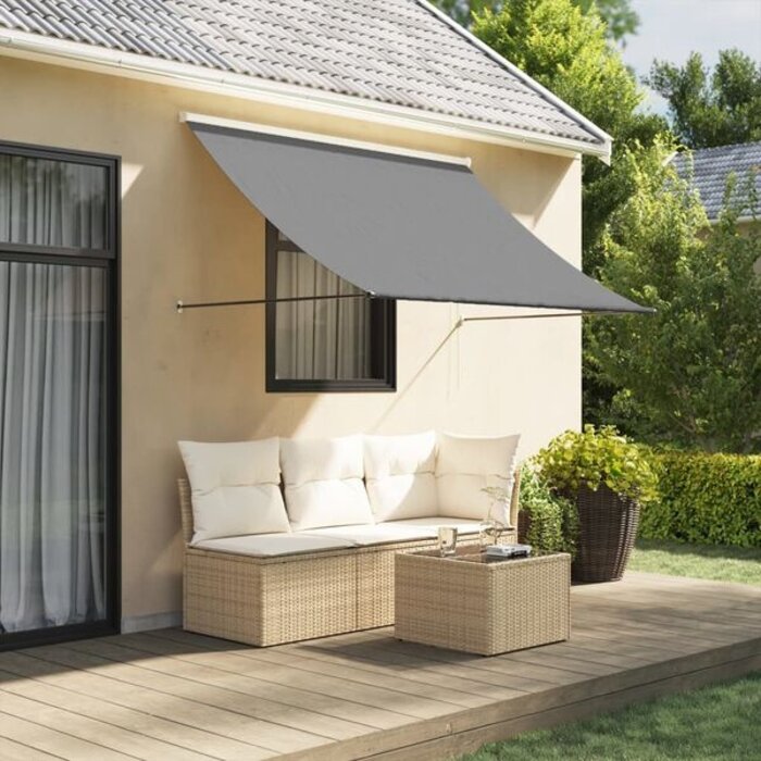 Vidaxl Auvent rétractable anthracite 250 x 150 cm - Jusqu'à -34% de remise
