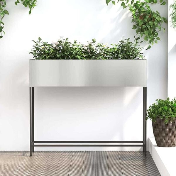 Vidaxl Jardinière surélevée en acier galvanisé 100cm - Jusqu'à -37% de remise