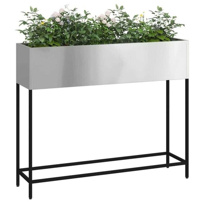 Vidaxl Jardinière surélevée en acier galvanisé 100cm - Jusqu'à -37% de remise