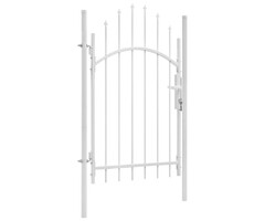 Vidaxl Portillon de jardin en acier blanc 1 x 2,25 m - Jusqu'à -41%