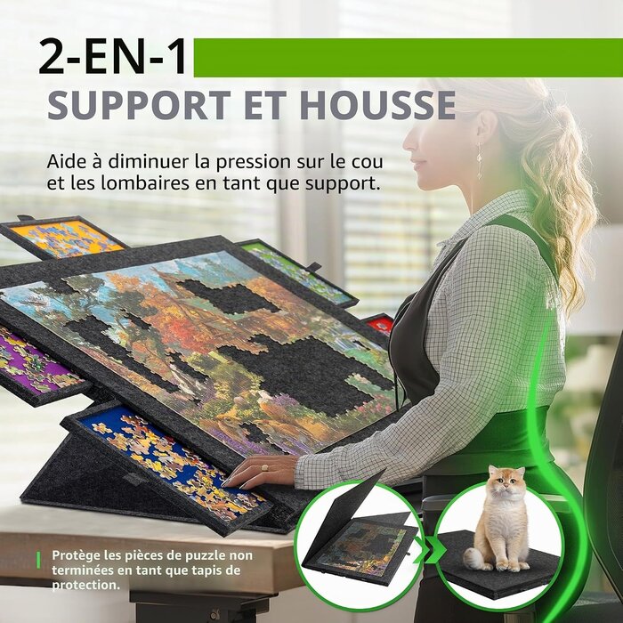 Plateau de puzzle inclinable 1500 pièces - Jusqu'à 34% de remise