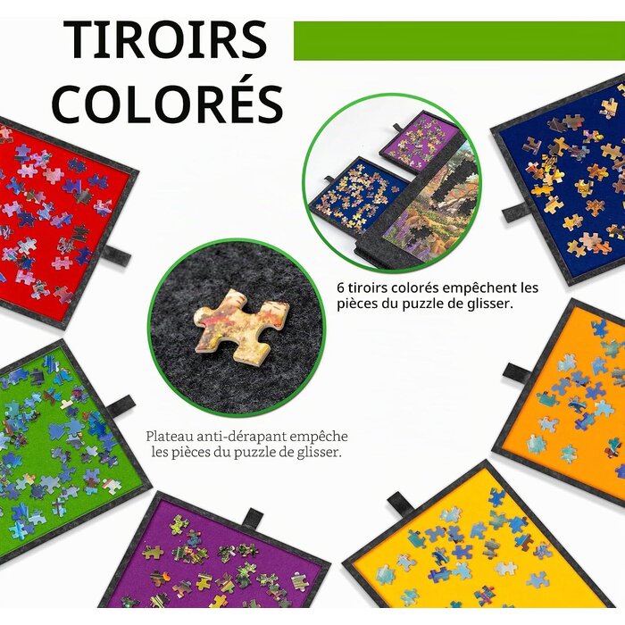 Plateau de puzzle inclinable 1500 pièces - Jusqu'à 34% de remise