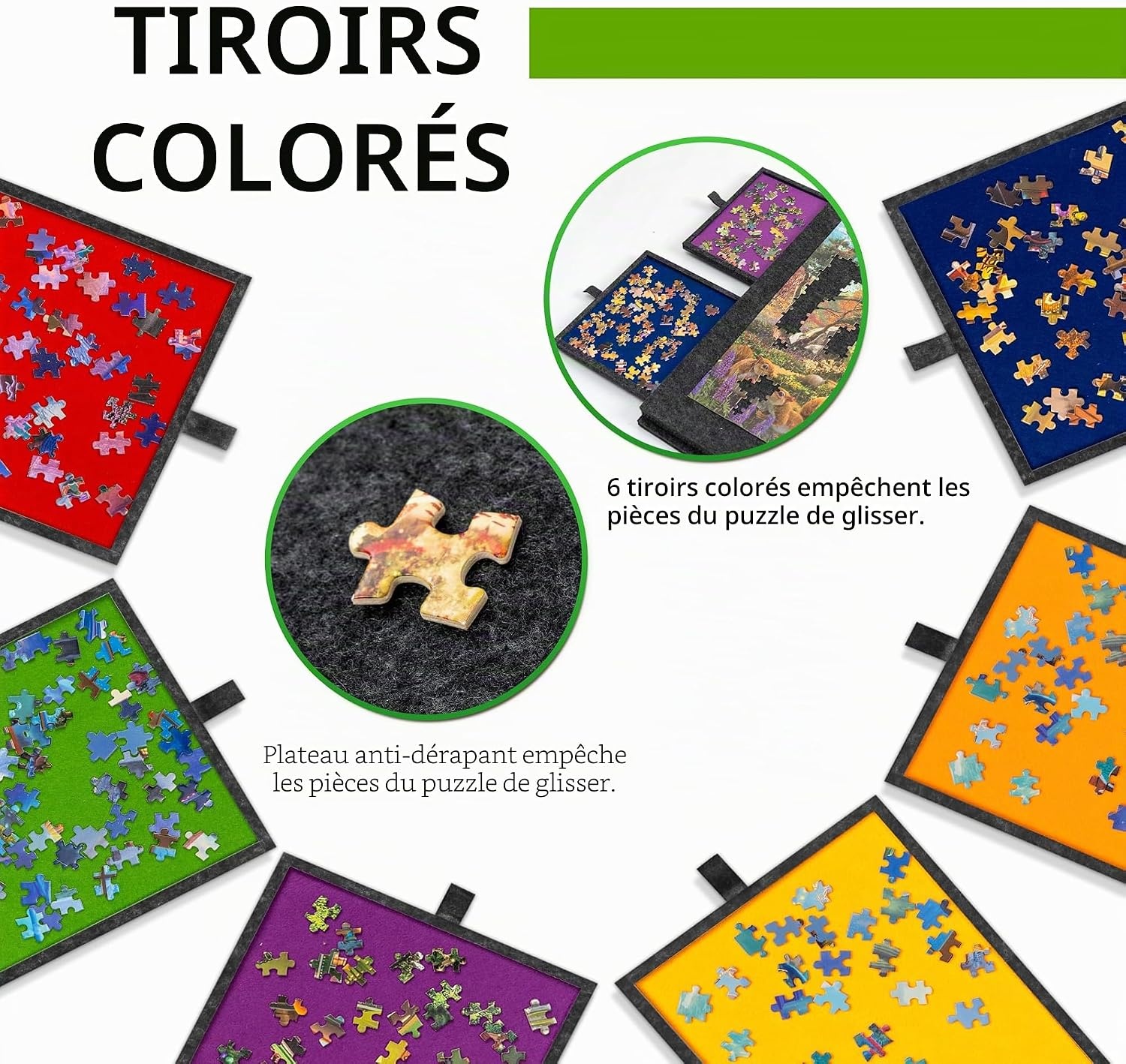 Plateau de puzzle inclinable 1500 pièces - Jusqu'à 34% de remise