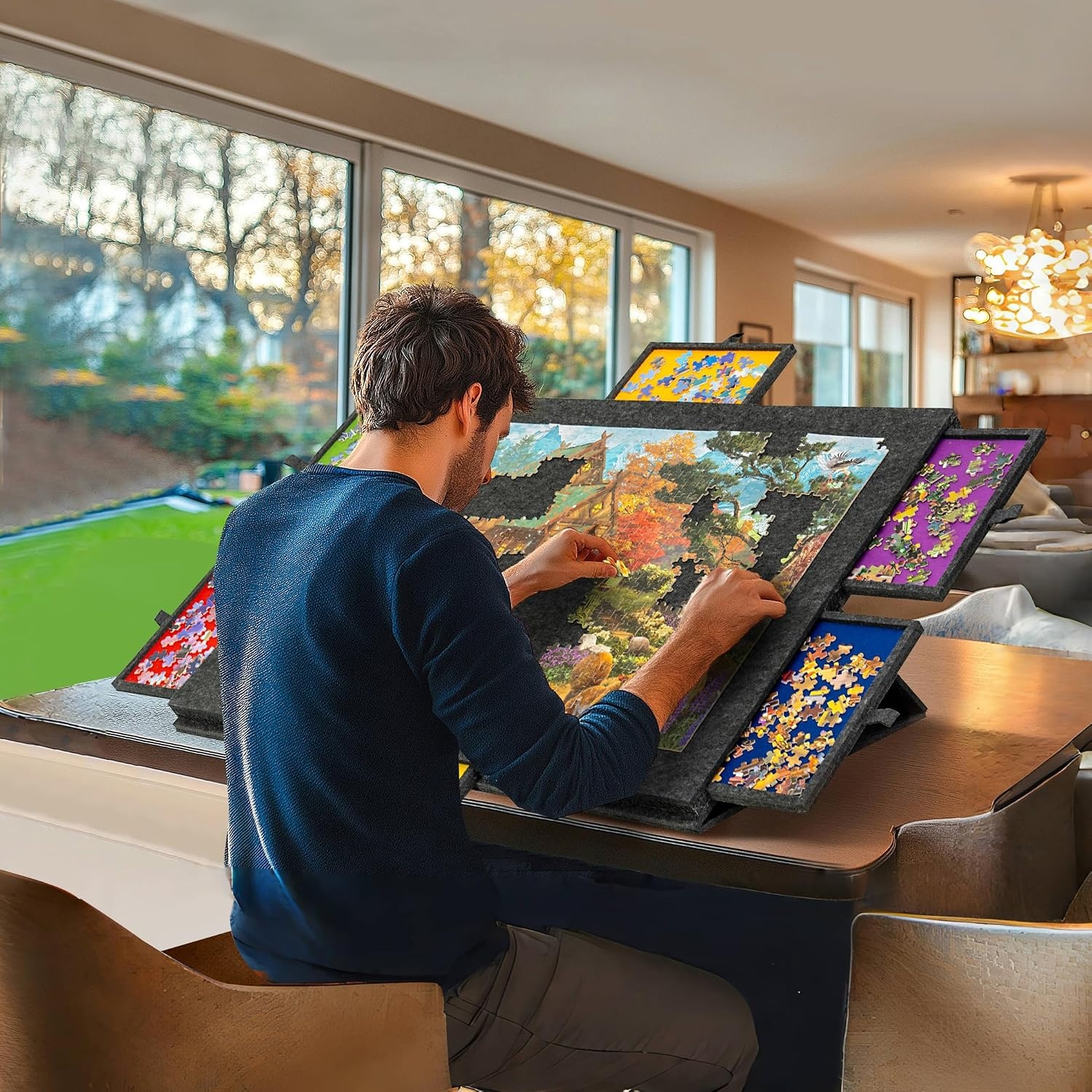 Plateau de puzzle inclinable 1500 pièces - Jusqu'à 34% de remise
