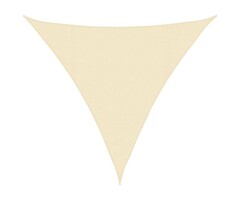 Vidaxl Voile d'ombrage triangulaire 4,5m Crème - Jusqu'à -39% sur l'outlet