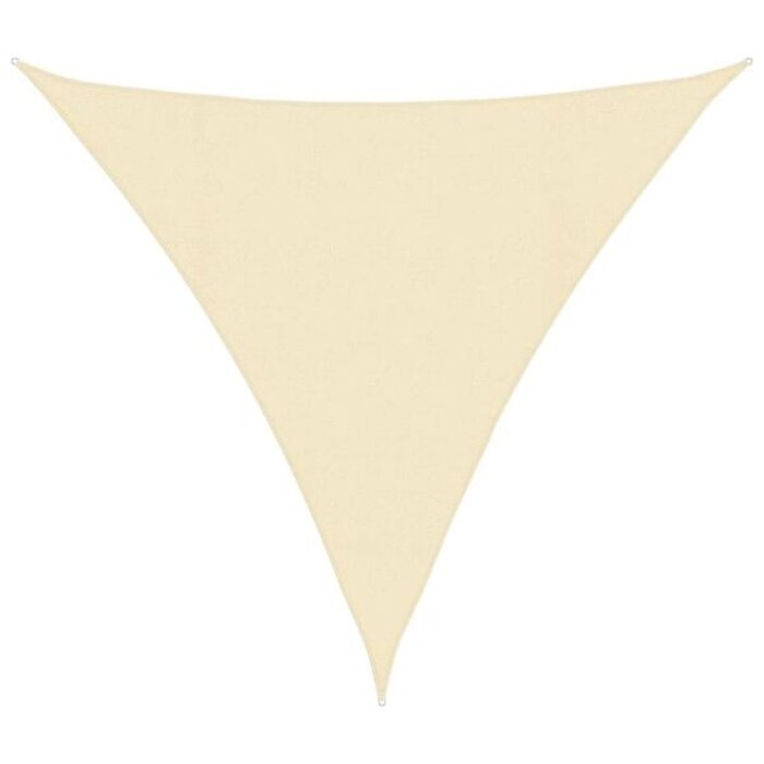 Vidaxl Voile d'ombrage triangulaire 4,5m crème - 65% de remise