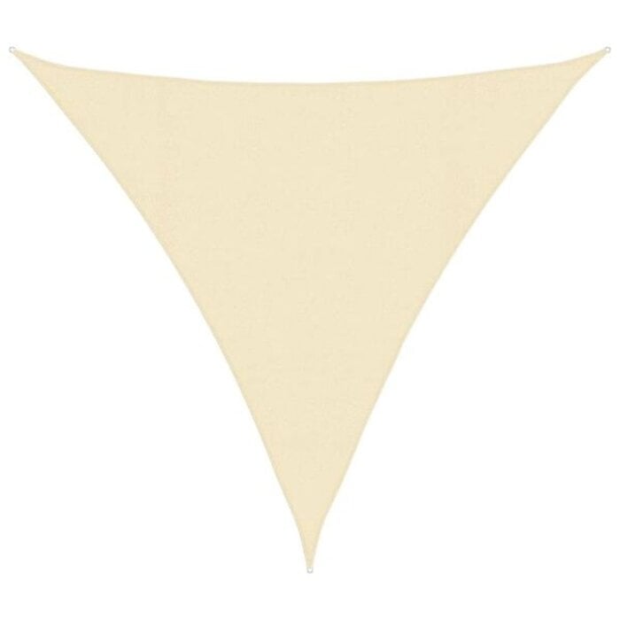 Vidaxl Voile d'ombrage triangulaire 4,5m crème - Jusqu'à -33% sur l'outlet