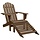 Chaise de jardin avec repose-pieds - Bois brun - Jusqu'à 34% de réduction