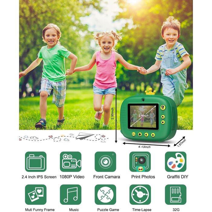 Appareil photo instantané enfant 1080p - Jusqu'à -33% sur l'état déballé