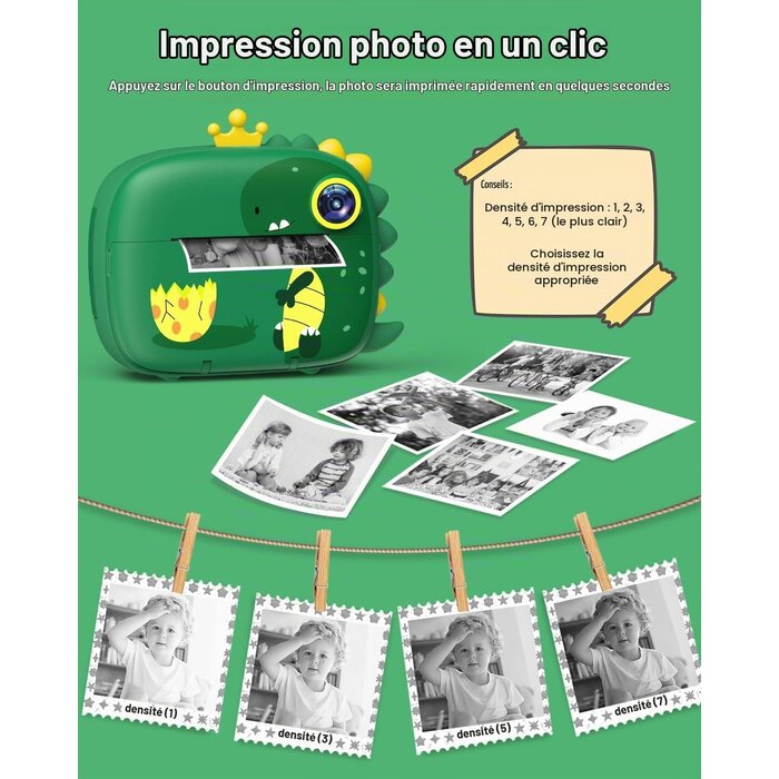 Appareil photo instantané enfant 1080p - Jusqu'à -33% sur l'état déballé