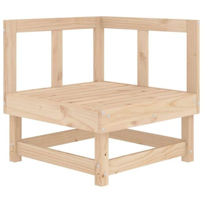 Vidaxl Canapé d'angle de jardin en pin massif - Jusqu'à 34% de remise