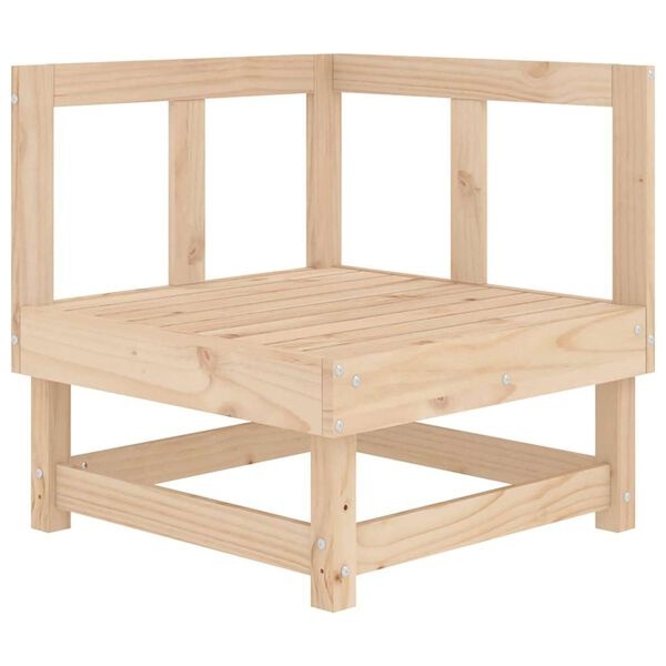 Vidaxl Canapé d'angle de jardin en pin massif - Jusqu'à 34% de remise