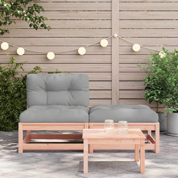 Vidaxl Banc de jardin modulable en bois de douglas avec repose-pieds - Jusqu'à -35%