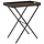 Table plateau pliable en polyrotin marron - Jusqu'à -33% sur l'outlet