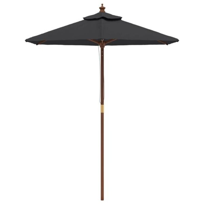 Vidaxl Parasol de jardin en bois noir - Jusqu'à 34 % de réduction