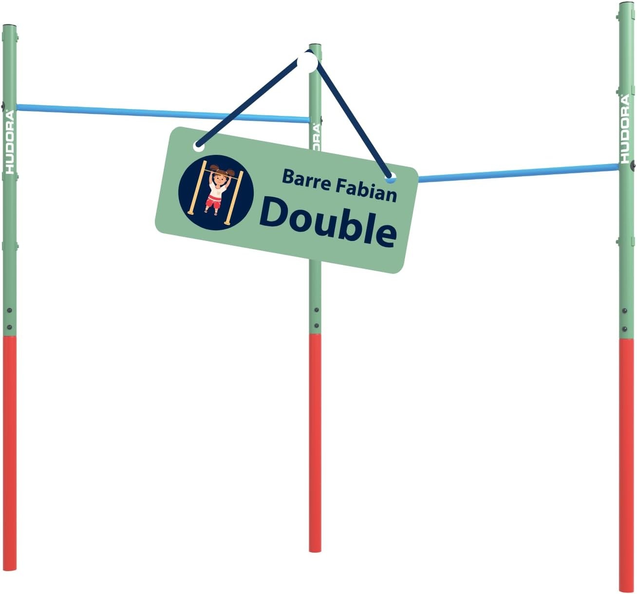 Double barre de gymnastique réglable pour jardin - Jusqu'à -35%