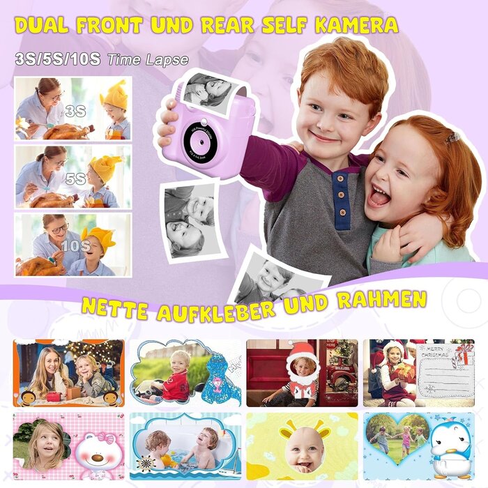 Appareil photo instantané pour enfants - Violet - Jusqu'à -33% sur l'outlet