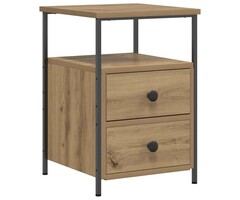 Vidaxl Table de chevet scandinave - Chêne artisan - Jusqu'à 40% de réduction