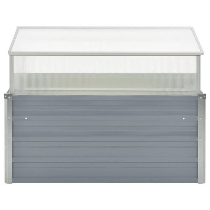 Vidaxl Petite serre de jardin 100x100x85 cm - Acier et polycarbonate - Jusqu'à -33%