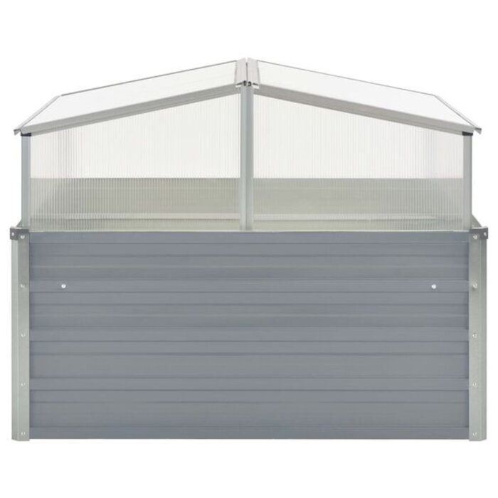 Vidaxl Petite serre de jardin 100x100x85 cm - Acier et polycarbonate - Jusqu'à -33%