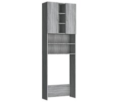Vidaxl Meuble haut pour machine à laver - Chêne sonoma gris - Jusqu'à -41%