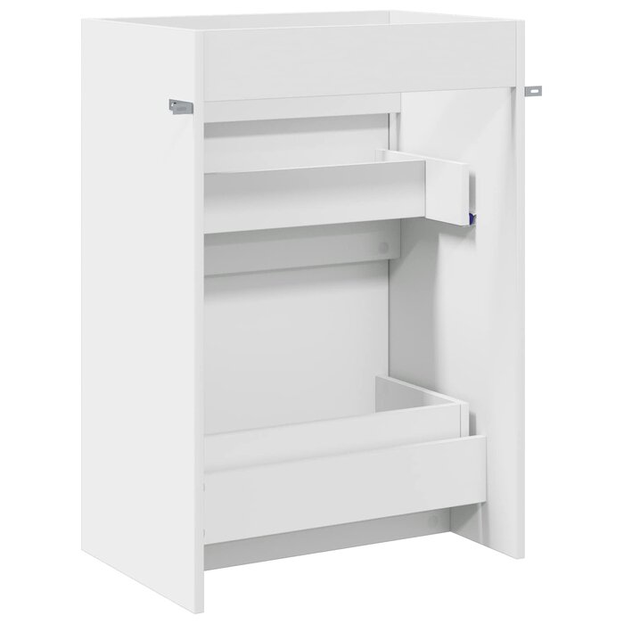 Vidaxl Meuble sous-lavabo blanc - 56x37,5x81 cm - Jusqu'à -34% de remise