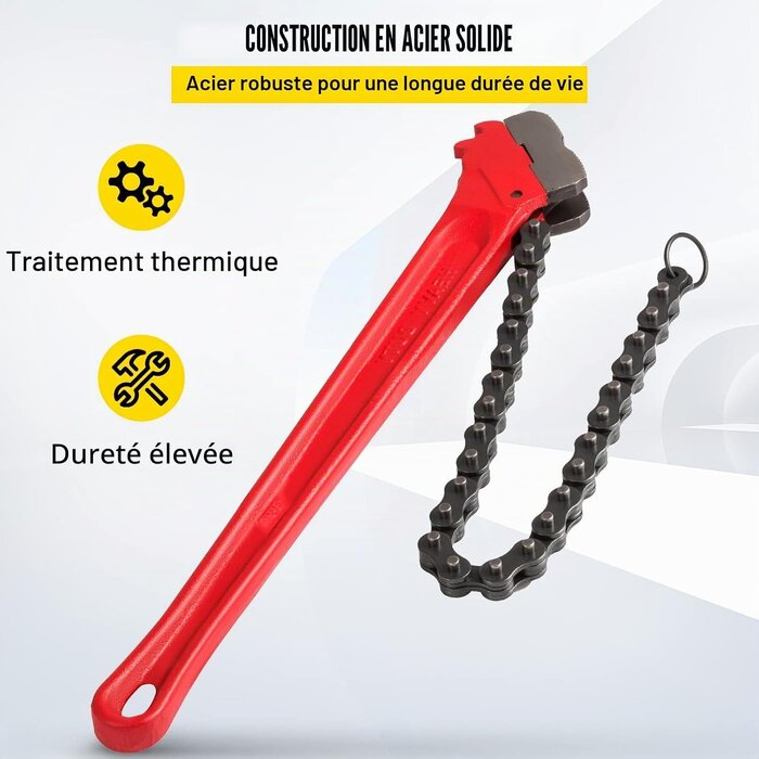 Vevor Clé à chaîne 36 pouces pour filtres et tuyaux - Jusqu'à 35% de réduction