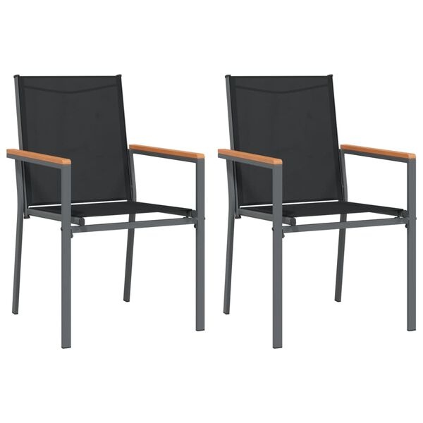 Vidaxl Lot de 2 chaises de jardin en textilène - Jusqu'à 34% de remise