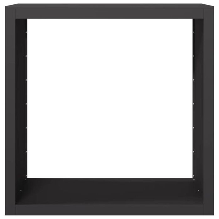 Vidaxl Range-bûches en acier noir 100 x 40 x 100 cm - Jusqu'à 35% de réduction