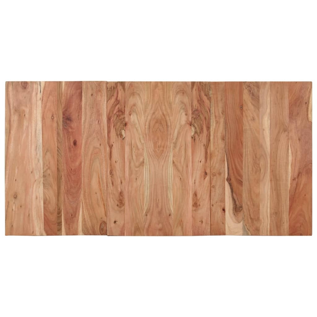 Vidaxl Table à manger industrielle en acacia massif 140 cm - Jusqu'à -35%