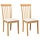 Lot de 2 chaises en bois d'hévéa massif - Jusqu'à -35% sur votre mobilier