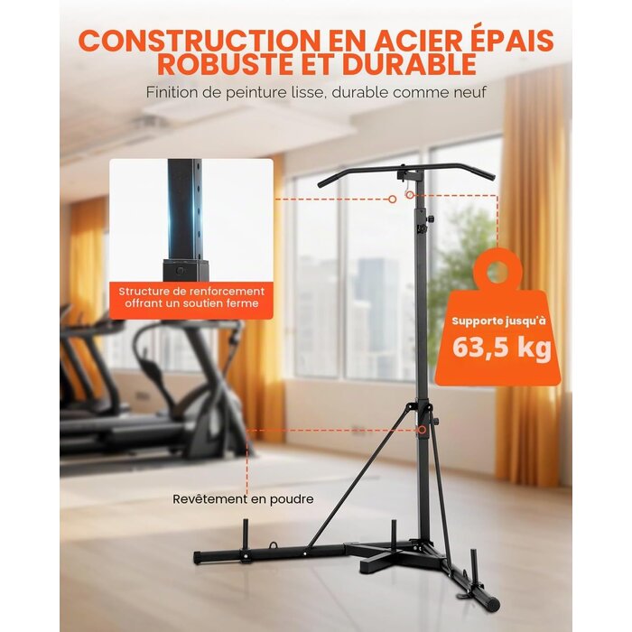 Vevor Support Sac de Frappe 2-en-1 avec Barre de Traction - Jusqu'à 35% de remise