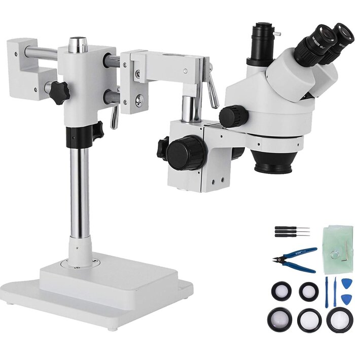 Vevor Stéréomicroscope trinoculaire 3.5X-90X - Jusqu'à -35% sur nos modèles outlet