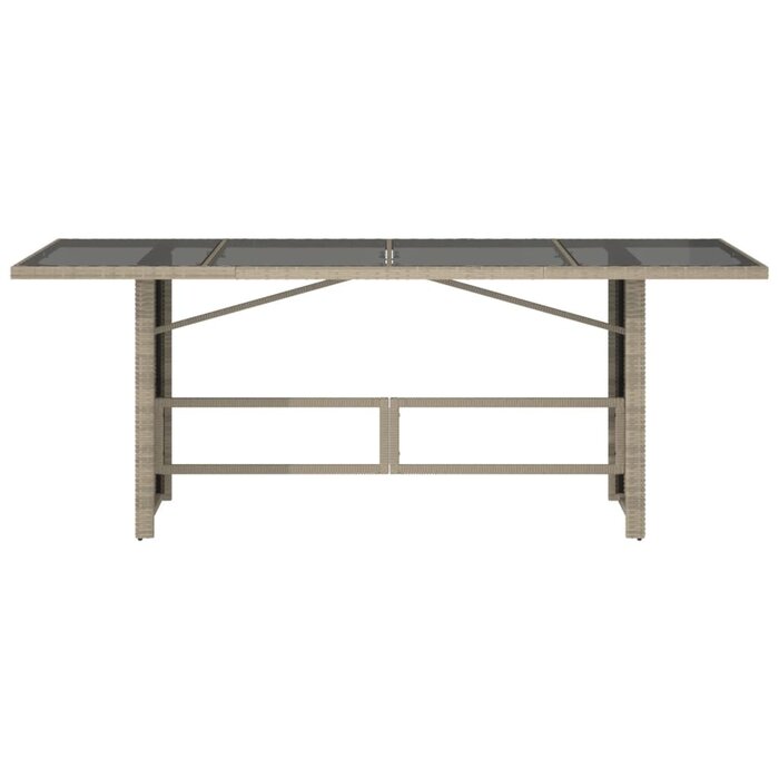 Vidaxl Table de Jardin en Résine Tressée 190x80cm - Jusqu'à 35% de remise