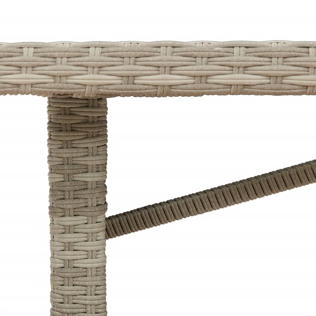 Vidaxl Table de Jardin en Résine Tressée 190x80cm - Jusqu'à 35% de remise