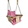 Balançoire bébé en bois et coton crème/rose - Jusqu'à -19% sur l'outlet