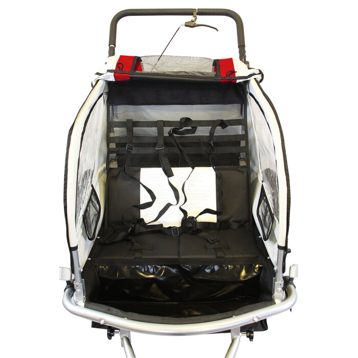 Viking Choice Remorque de vélo enfant 2 places - Pliable avec suspensions - Jusqu'à -32%