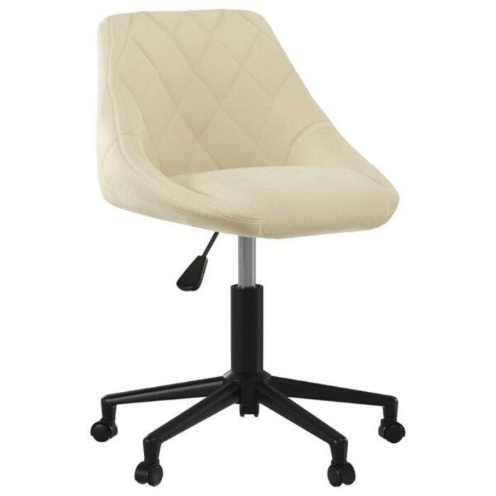 Chaise pivotante velours crème - Jusqu'à 34% de remise