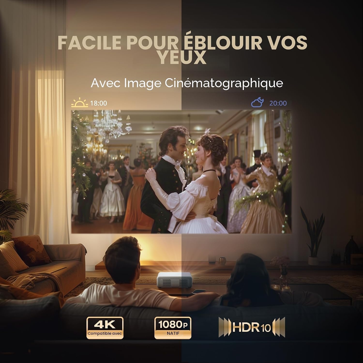 Vidéoprojecteur Full HD 1080p intelligent - Jusqu'à 35% de réduction