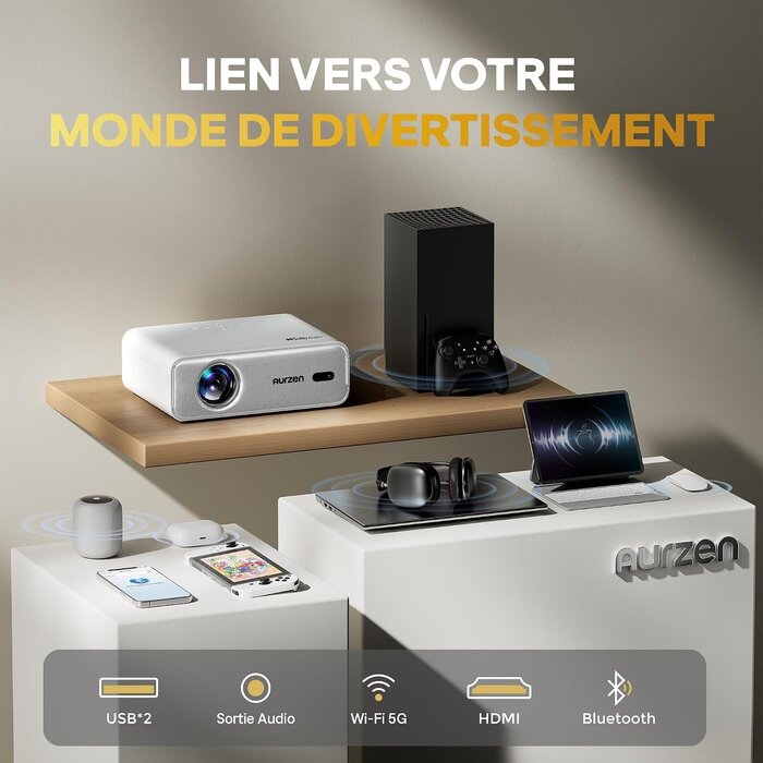 Vidéoprojecteur Full HD 1080p intelligent - Jusqu'à 35% de réduction
