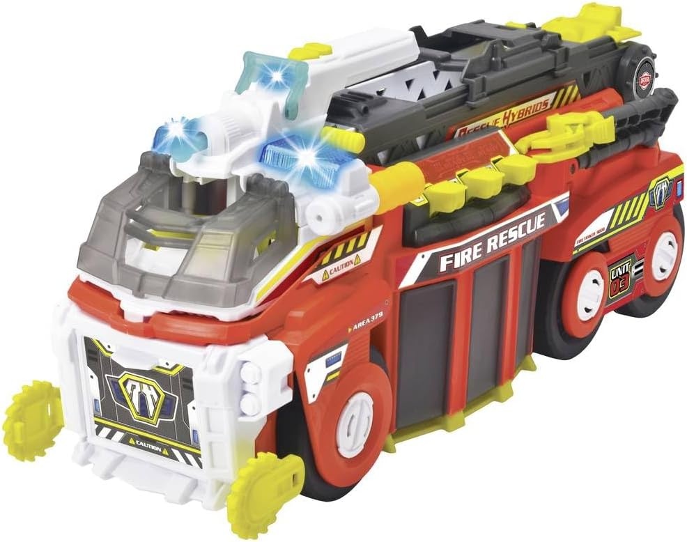 Camion de Pompiers Rescue Hybrids 55 cm - Fonctions Eau et Son - Jusqu'à -34%