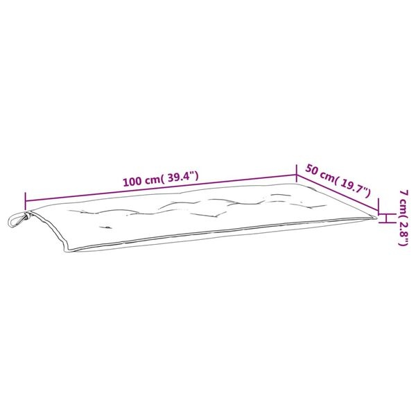 Lot de 2 coussins pour banc de jardin anthracite - Jusqu'à 32% de remise