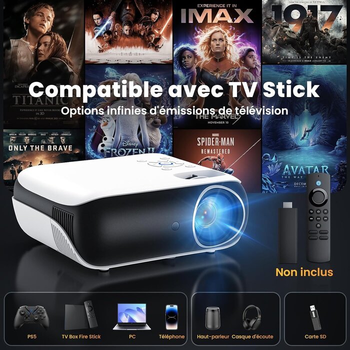 Projecteur Home Cinéma Full HD 1080p - Jusqu'à -35% sur votre modèle