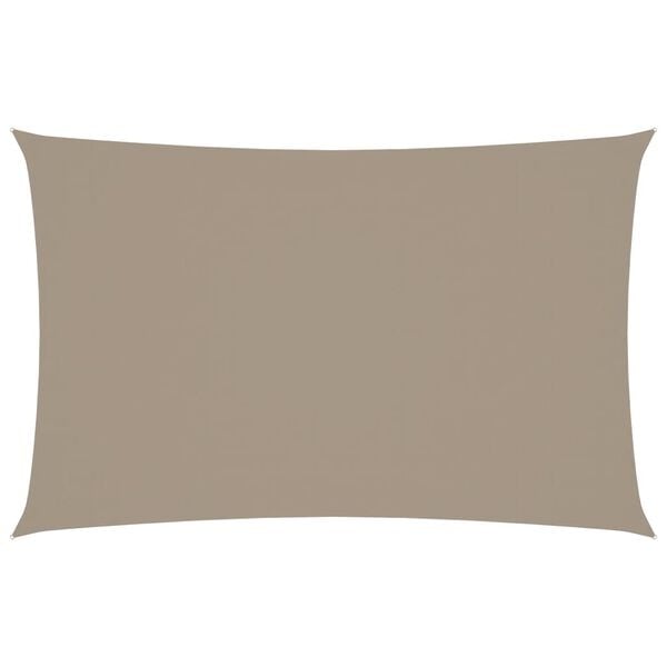 Voile d'ombrage rectangulaire 2x5m Taupe - Jusqu'à -33% sur l'outlet
